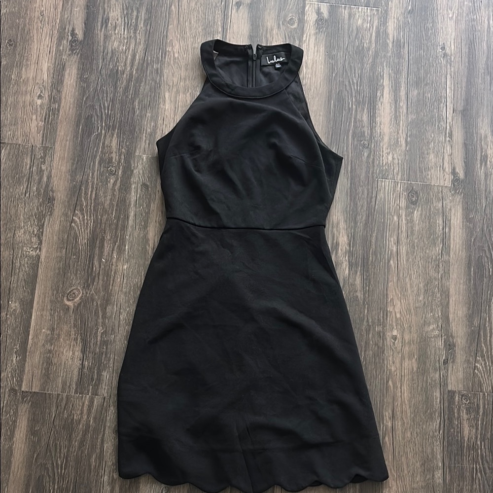 Lulu's Chic Black Halter Mini Dress